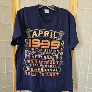 Port and Company Navy Blue Graphic Tee